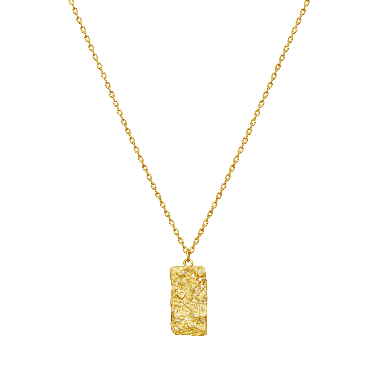 Mondesten Notabene Goldened Halskette