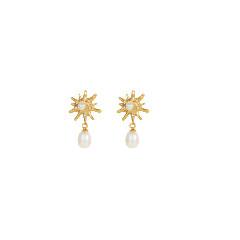 Vincent Rhea Gilded Pearlörhängen