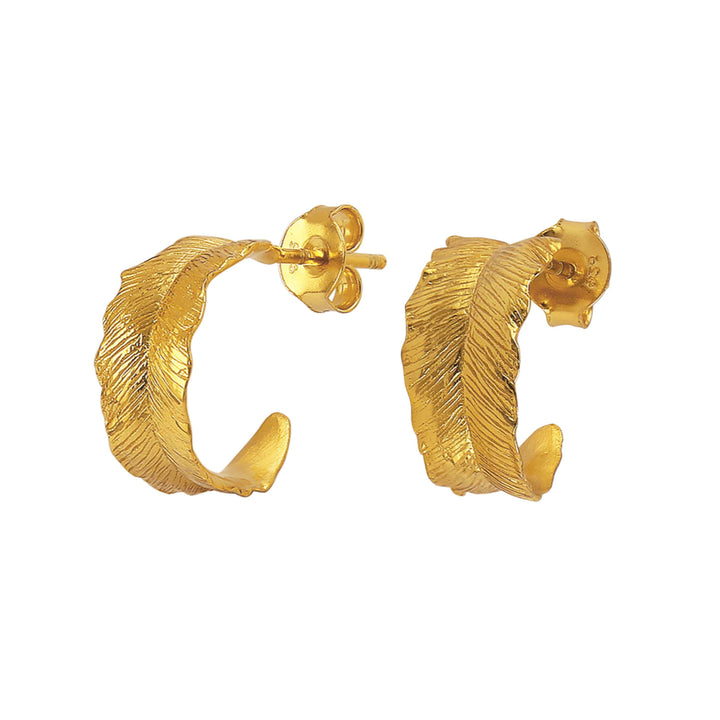 Hultquist Leaf Creole – vergoldetes Sterlingsilber