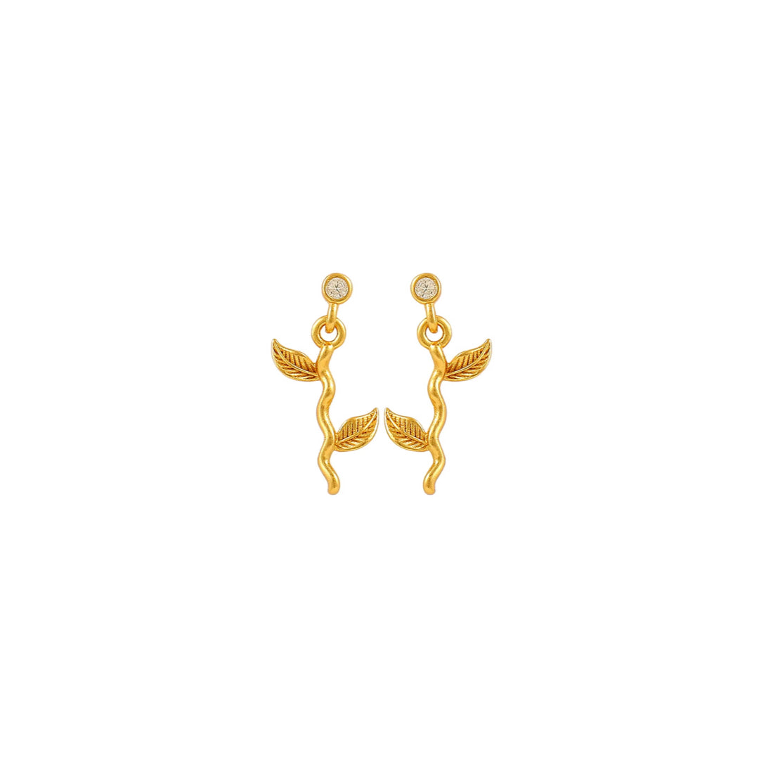 Hultquist Marigold Petite Ohrringe – vergoldetes Silber