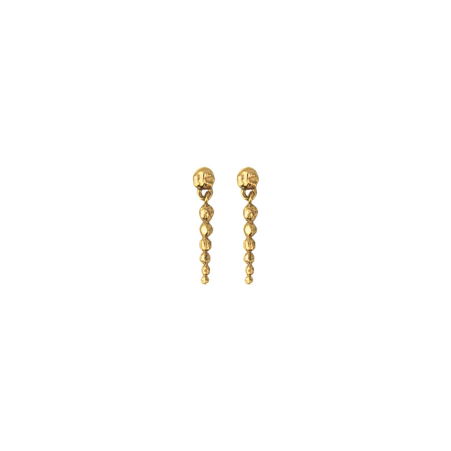 Jeberg Jewellery Golden Sun Drop Ohrstecker aus vergoldetem Silber