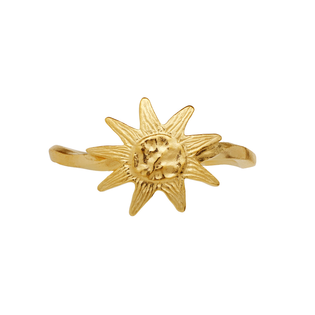 Maanesten Sonja Ring Vergoldetes Silber - Sonnenring