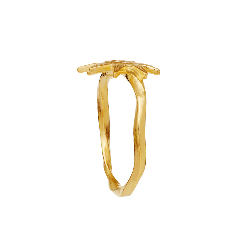 Maanesten Sonja Ring Vergoldetes Silber - Sonnenring