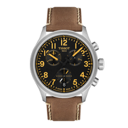 TISSOT CHRONO L 42MM – BEIGES LEDERARMBAND / SCHWARZES ZIFFERBLATT 