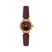 TISSOT LOVELY ROUND 19,5 MM – GOLD PVD / BORDEAUX 