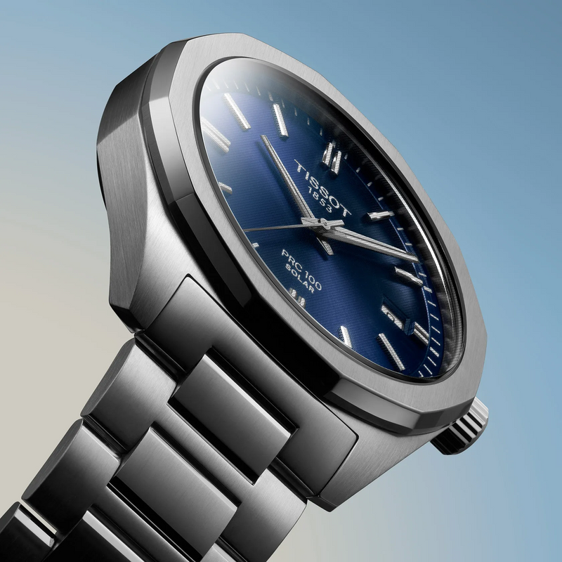 TISSOT PRC 100 SOLARQUARZ 39MM BLAU