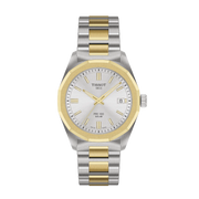 TISSOT PRC 100 SOLAR 34MM – GELB PVD / SILBERNES ZIFFERBLATT 