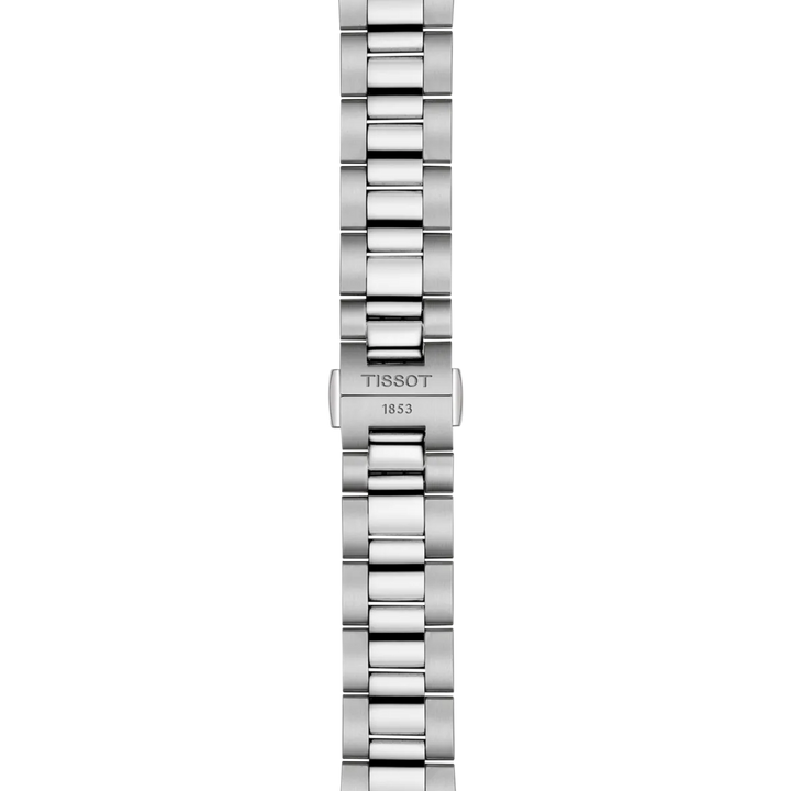 Tissot T603046447 sølvfarvet stållænke med blanke og matte led, model T603046447