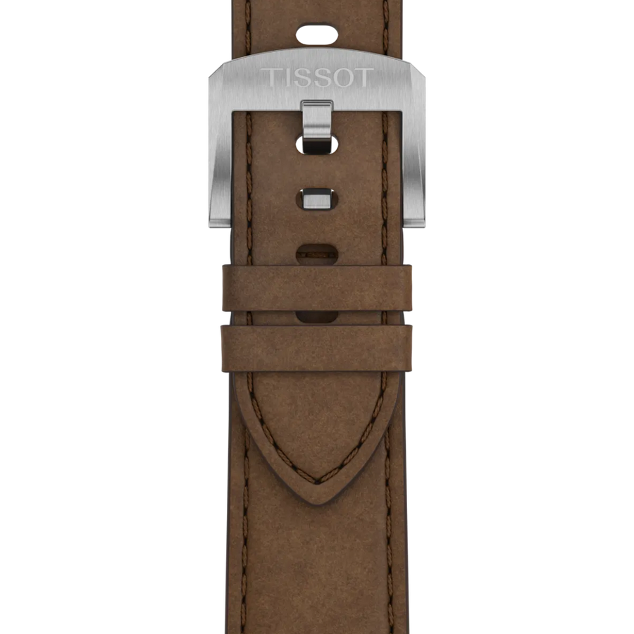 TISSOT PRC 100 SOLARQUARZ 39MM BRAUNES LEDERARMBAND