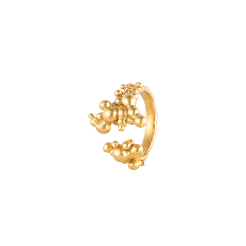 Vergoldeter Ring „Vincent Orb Chronicles“