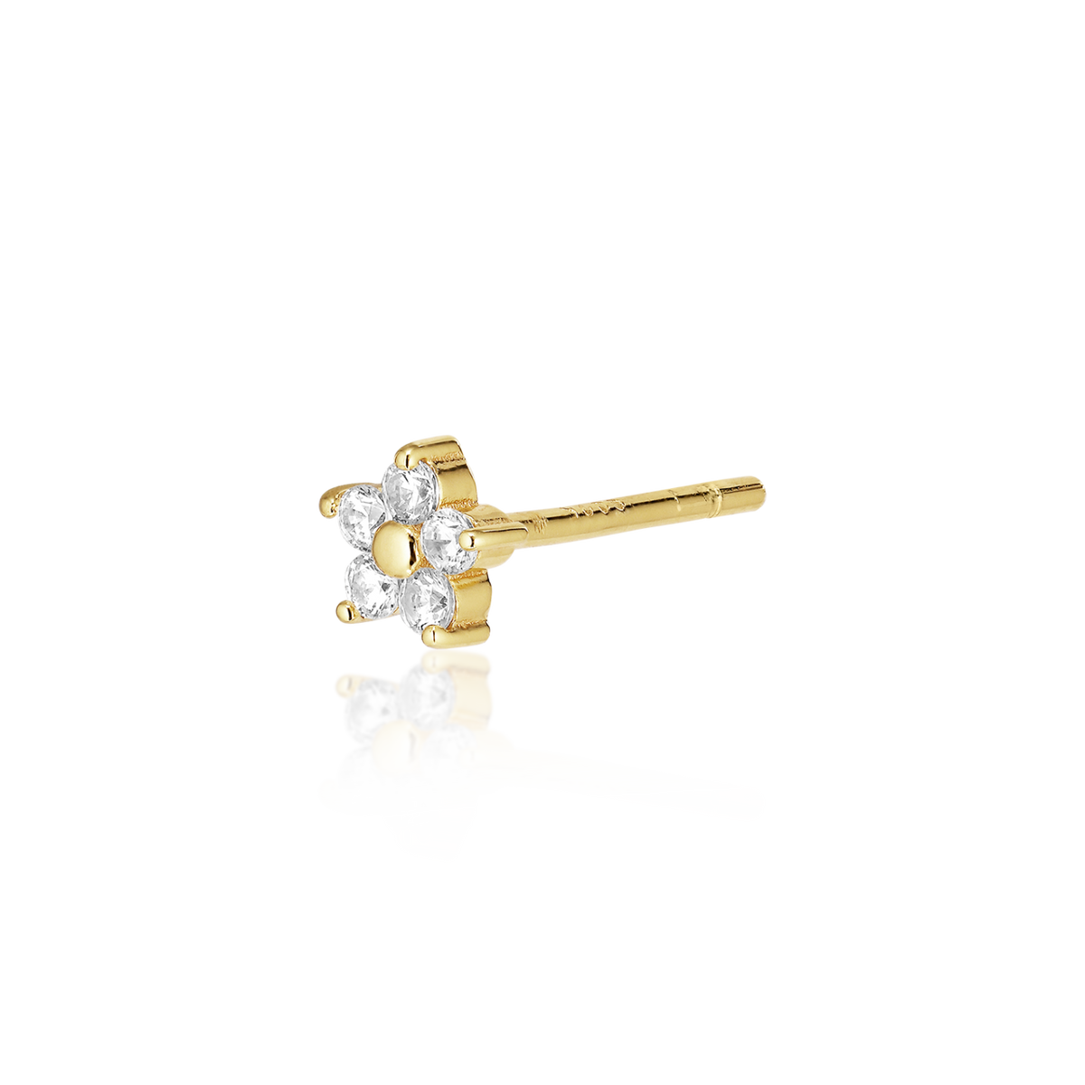 Alura Copenhagen Venus Single Ohrstecker – Vergoldeter Ohrstecker mit Zirkonia 