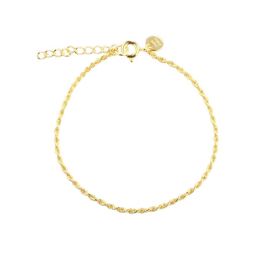 Aqua Dulce Rope Armbånd Forgyldt - 6016 - Armbånd - 6016