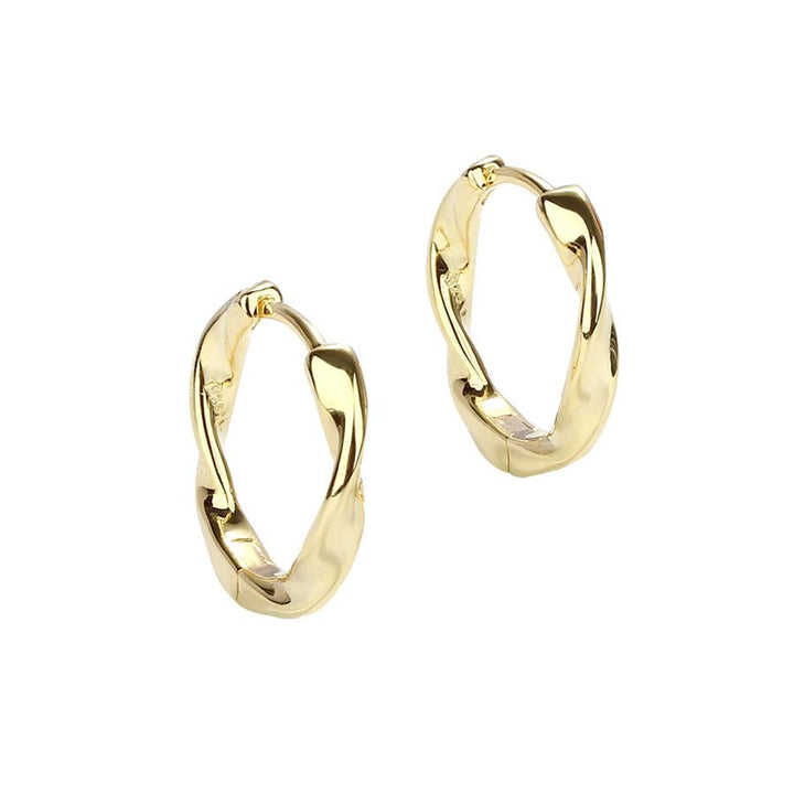 Aqua Dulce Twirl Hoop Forgyldt 20mm - Øreringe - 5637