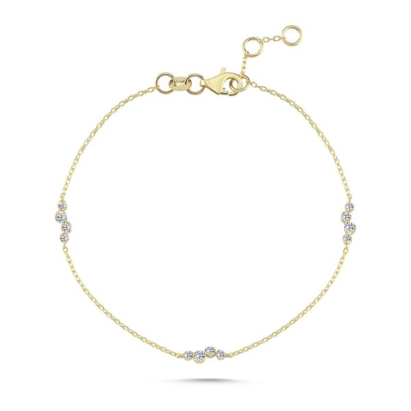 Nuran Aura Armband 14 kt. Gold m. 0,24 ct. Diamant – B2620-024RG