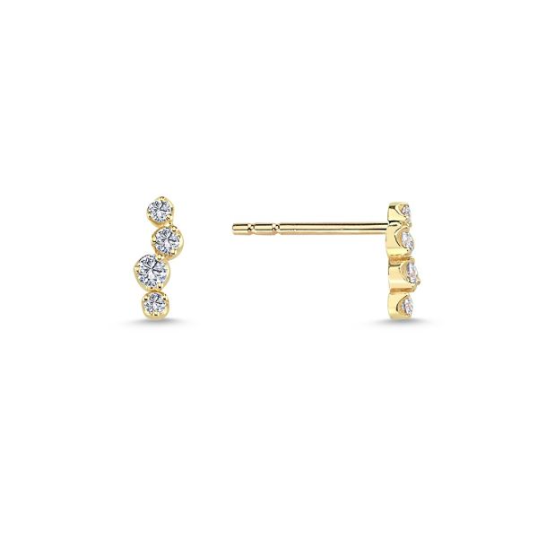 Nuran Aura Ohrringe – 14 Karat Gold m. Diamanten – Ø2620-016RG