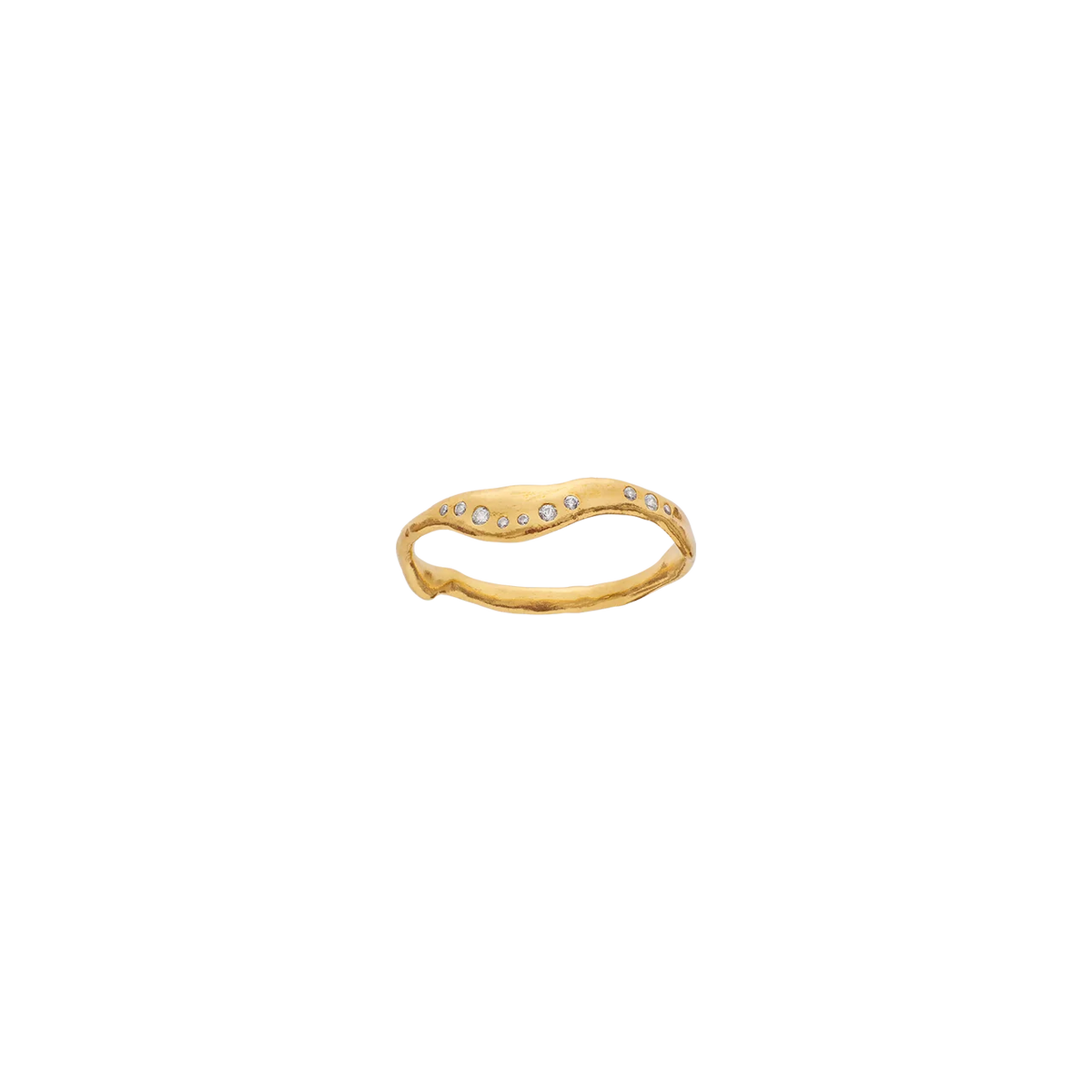 Maanesten Aurea Vergoldeter Ring mit weißem Zirkonia – 4958A-001