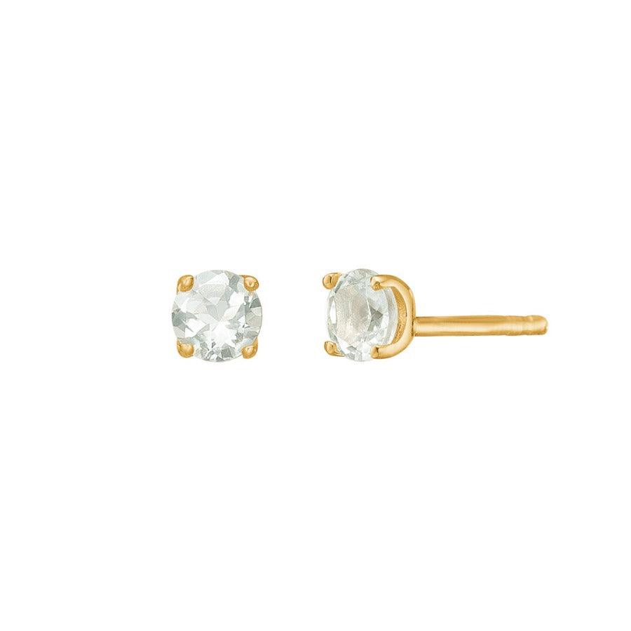 Carré Ørestikker Med Prasiolite - Øreringe - FS4447PRS