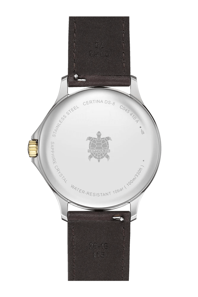 Certina DS-8 Gent 40mm m. Brun Læderrem - Herreur - C0454102603100