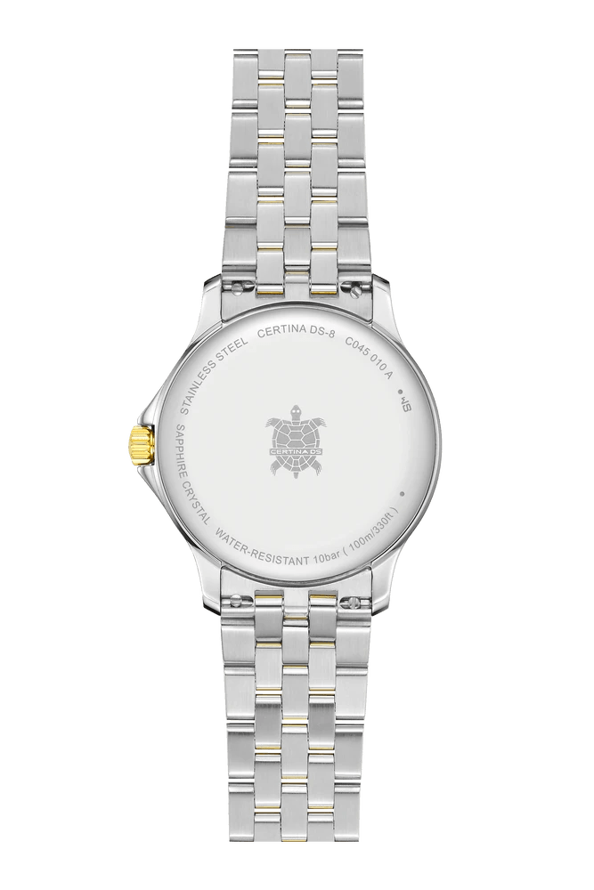 Certina DS-8 Lady Stål m. Guld PVD - Dameure - C0450102203100