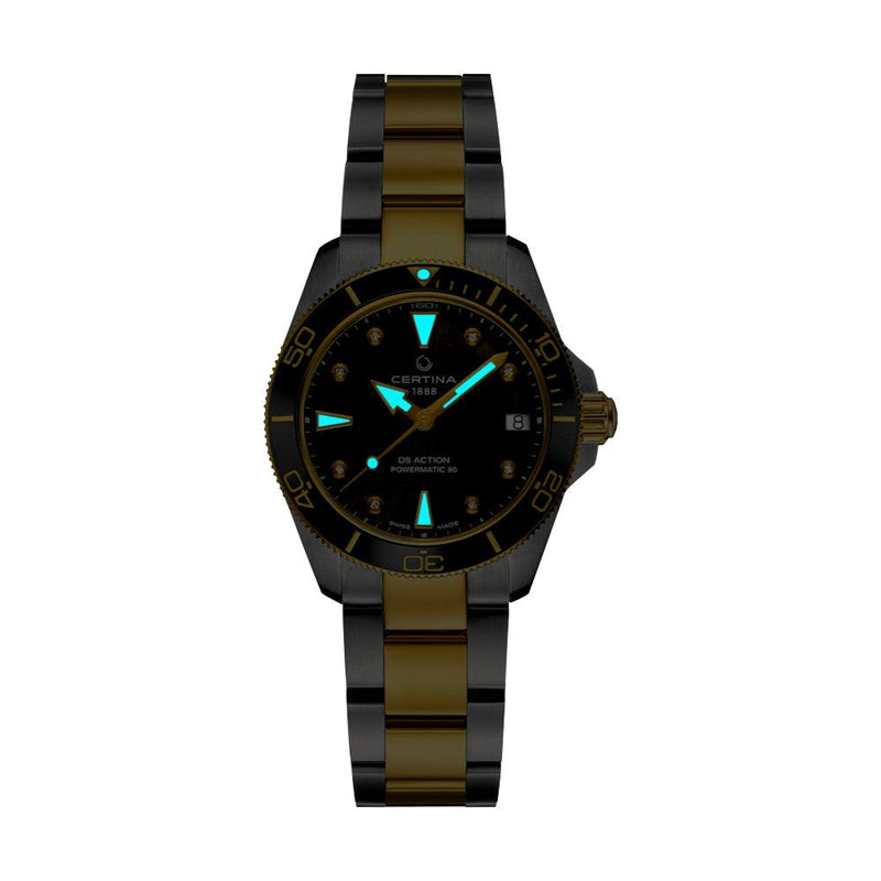 Certina DS Action 34,5mm - Powermatic 80 m. Diamanter - Dameure - C0320072212600