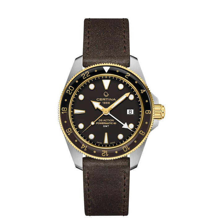 Certina DS Action GMT Powermatic 80 - Sort PVD - Herreur - C0329292605100