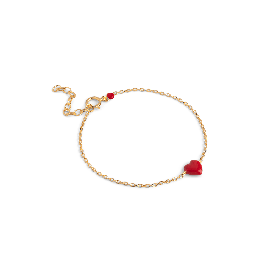 Enamel Amore Bracelet Red - - B141G-Red