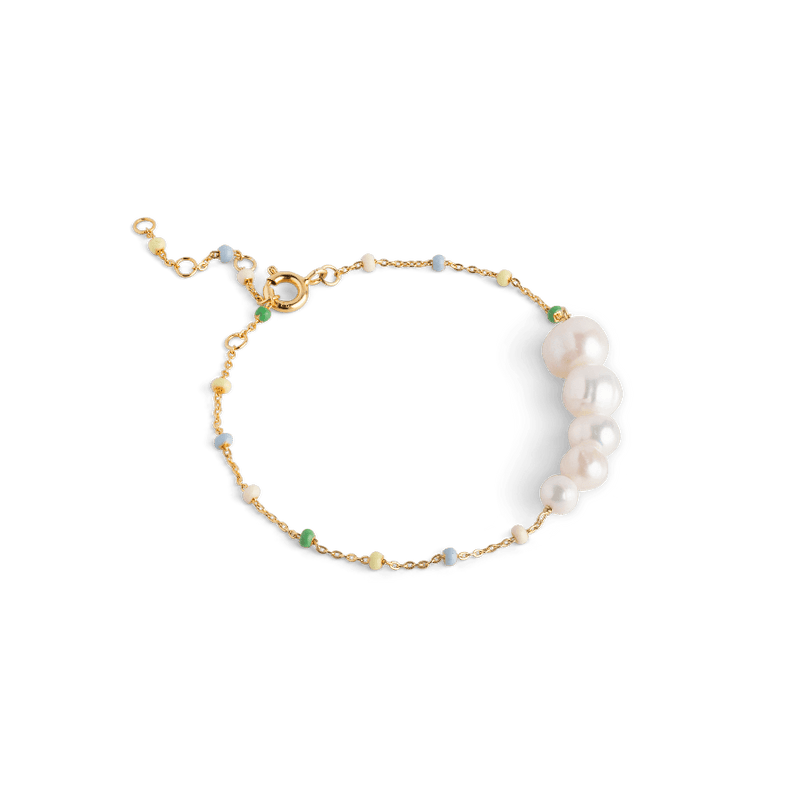 Enamel Lola Carmen Bracelet sølvforgyldt - B130G - Armbånd - B130G