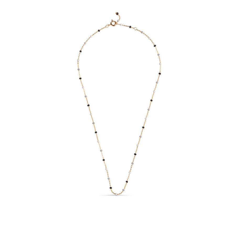 Enamel Lola Salt 'n' Pepper Necklace - N55G-SaltPepper - Halskæde - N55G-SaltPepper