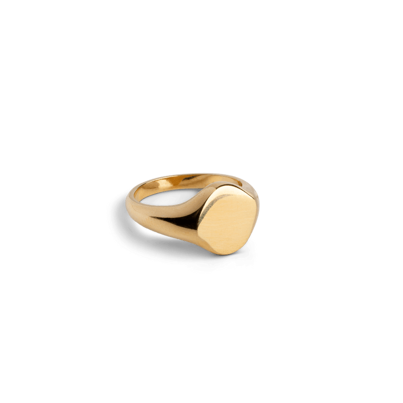 Enamel Luna Ring i forgyldt sølv - R79G - Ringe - R79G-001