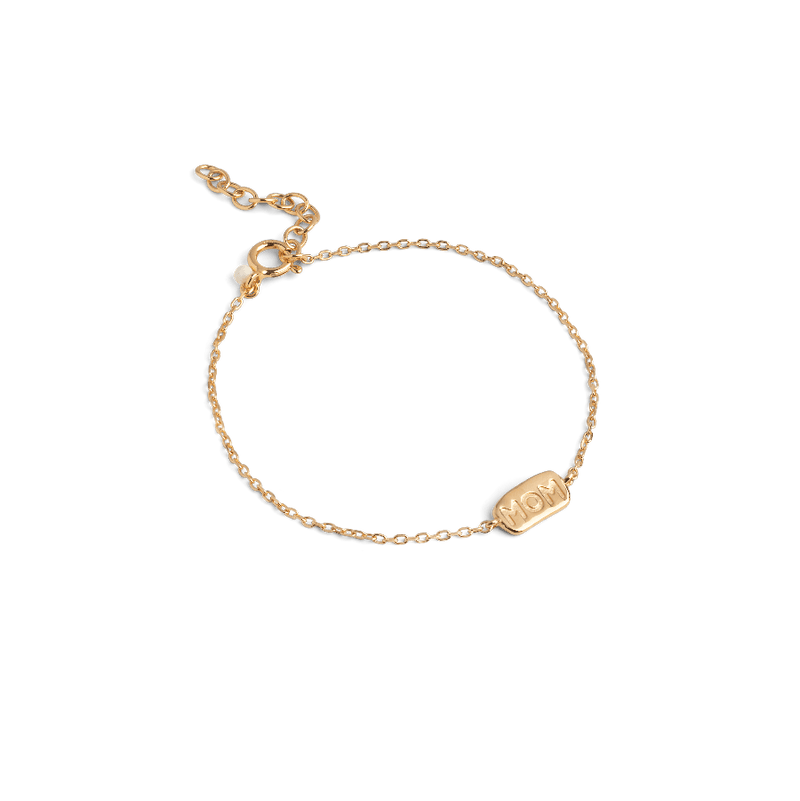 Enamel Mom Bracelet I Forgyldt Sølv - B132G - Armbånd - B132G