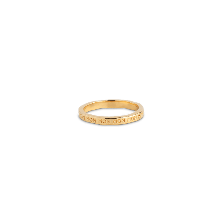 Enamel Mom Forgyldt Ring - R86G - Ringe - R86G-001