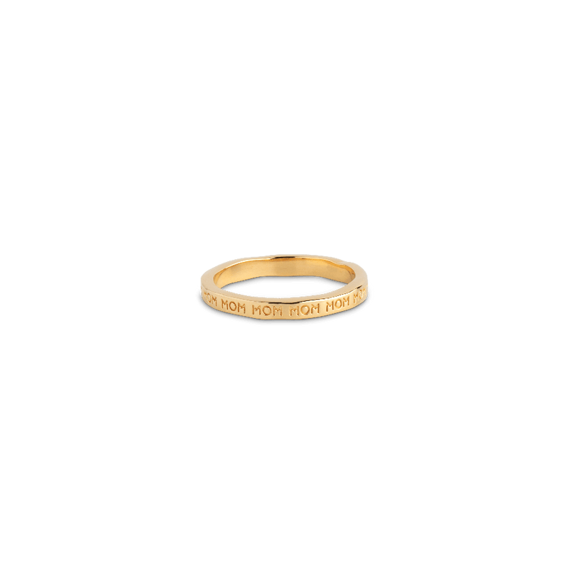 Enamel Mom Forgyldt Ring - R86G - Ringe - R86G-001