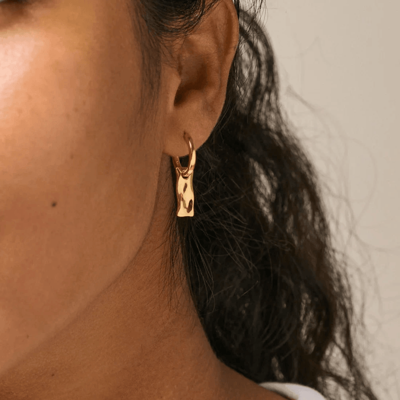 Enamel Tara Hoops Forgyldt - E391G - Øreringe - E391G