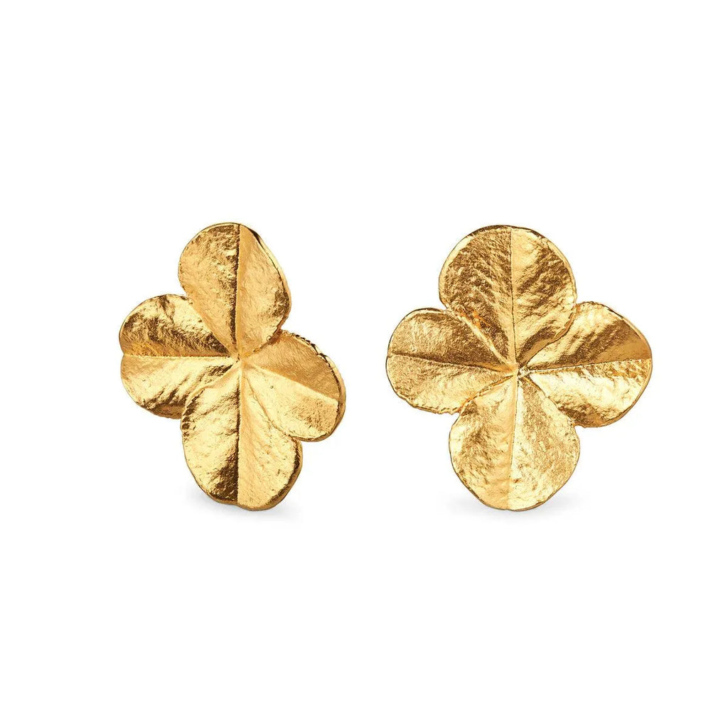 Flora Danica Firkløver Ear Clips Forgyldt - Øreringe - 907.FLC-EACLIPS-G