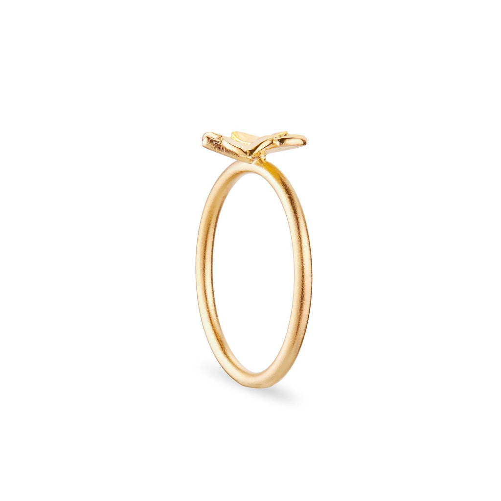 Flora Danica Firkløver Ring - Sølv Forgyldt - Ringe - 907.FLC-RI-G-001