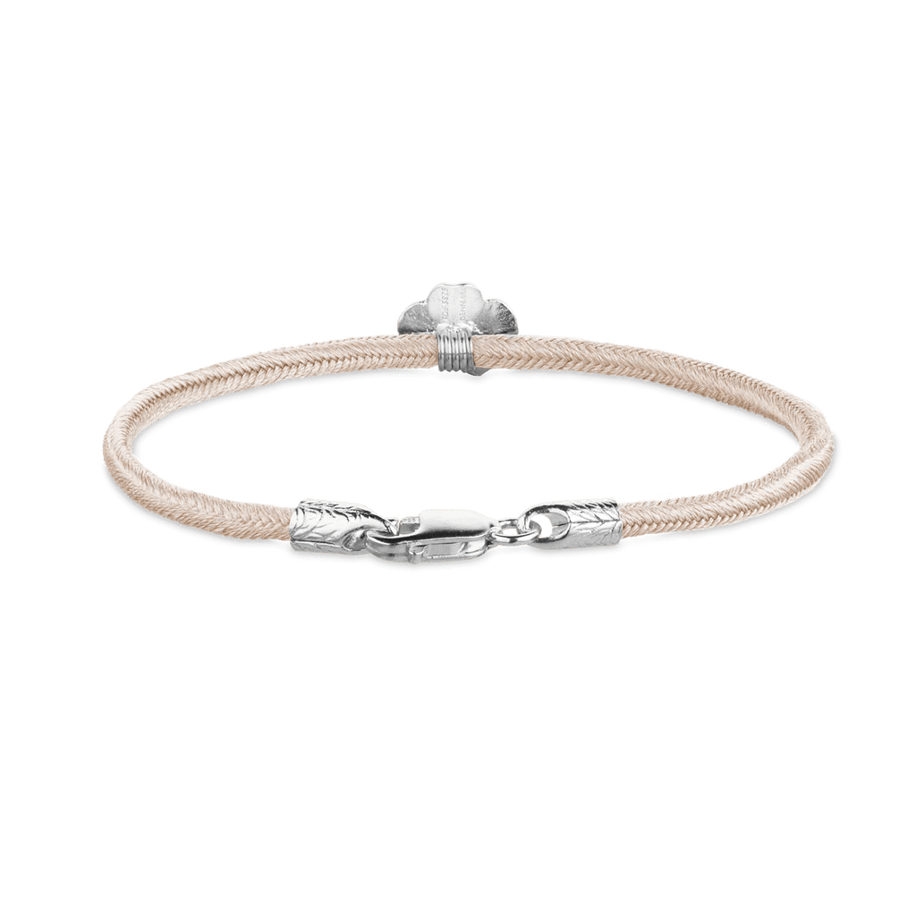 Flora Danica Firkløver Silke Armbånd Rosa - Sølv - Armbånd - 907.FLC-SILK-ROSE-S-001