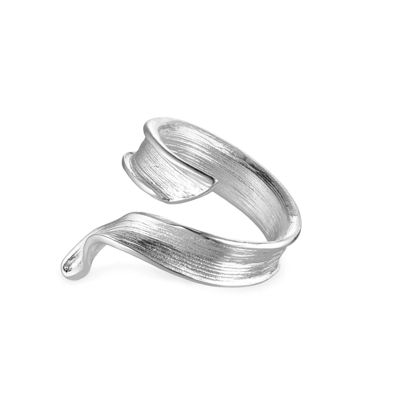 Flora Danica Græs Statement Ring - Sølv - Ringe - 907.GR-STRI-S-001