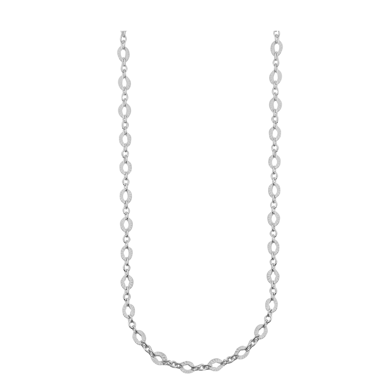 Jeberg Jewellery Etoile-Halskette in Silber auf neutralem Hintergrund, eleganter und schlichter Stil. Modell 44260-42