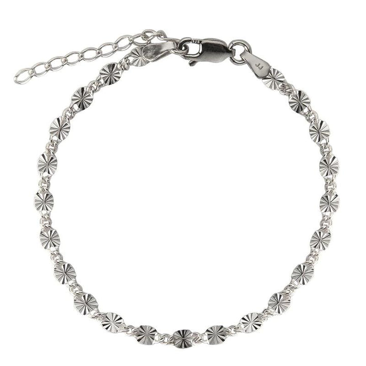 Jeberg Jewellery Stella Armband Silber, elegantes Silberarmband mit kleinen sternförmigen Gliedern. Modell 4510-S.