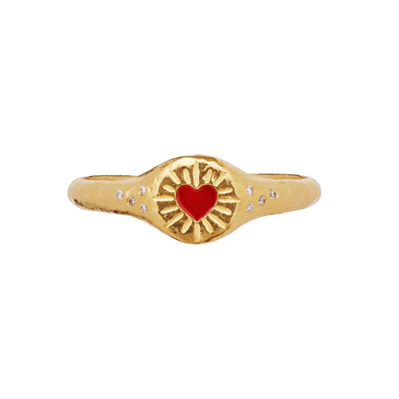 Maanesten Hayali Ring m. Hjerte - Ringe - 4838A-001