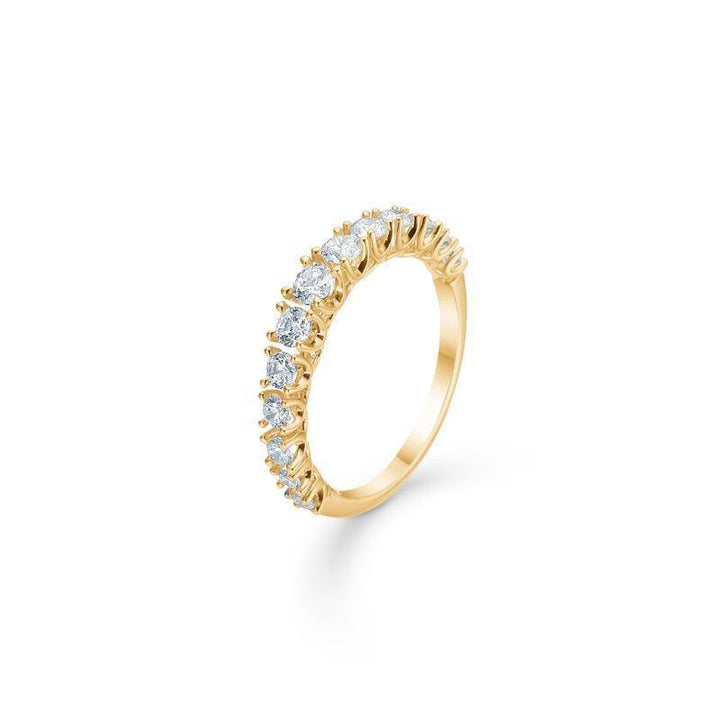 Verlobungsring Kronprinzessin aus 14 kt Gold mit 0,75 ct Diamanten