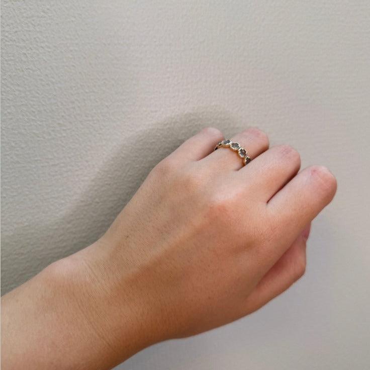 Mads Z 14kt Otilia Ring Med Grå Månesten - Ringe - 1546136-001
