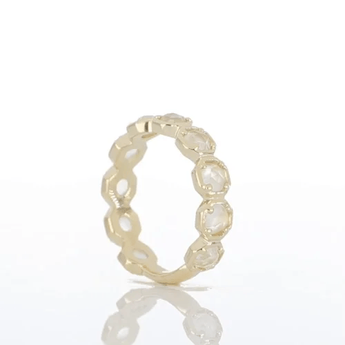Mads Z 14kt Otilia Ring Med Hvid Månesten - Ringe - 1546135-001
