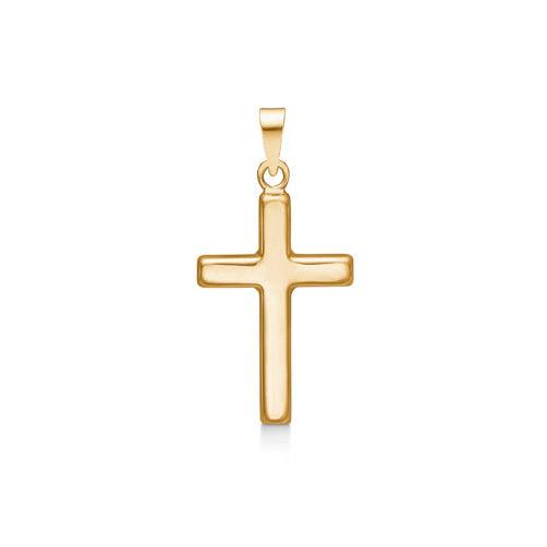 Mads Z 8-karätiges Goldkreuz, 20 mm, wunderschöner Kreuzanhänger aus glänzendem 8-karätigem Gold, klassisches Design. Modell 8330541