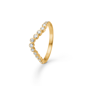 Federn von Ringen mit Diamanten