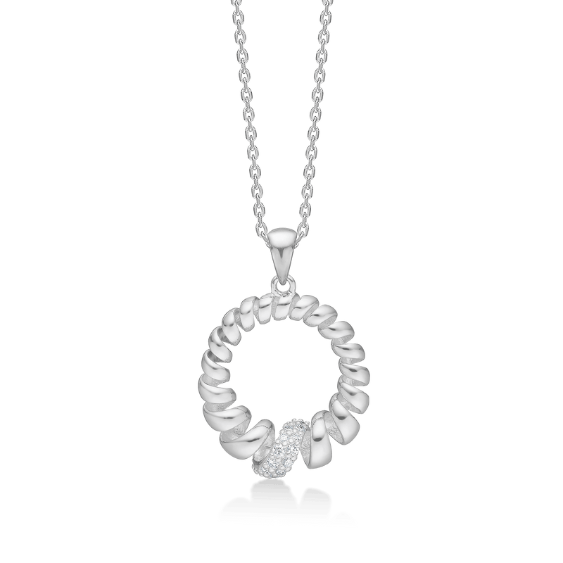 Mads Z Swirl White Topaz Sølv Halskæde - Halskæde - 2126159