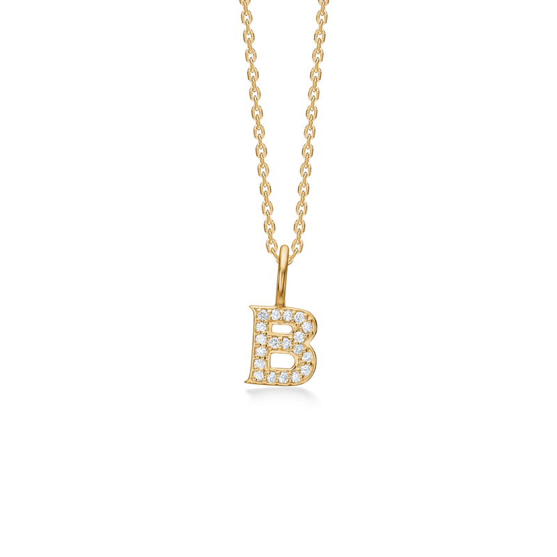 Mads Z Tender Love Bogstavs 14kt Guld Vedhæng m. Diamanter - Vedhæng - 1531100-002