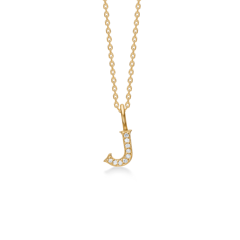Mads Z Tender Love Bogstavs 14kt Guld Vedhæng m. Diamanter - Vedhæng - 1531100-010
