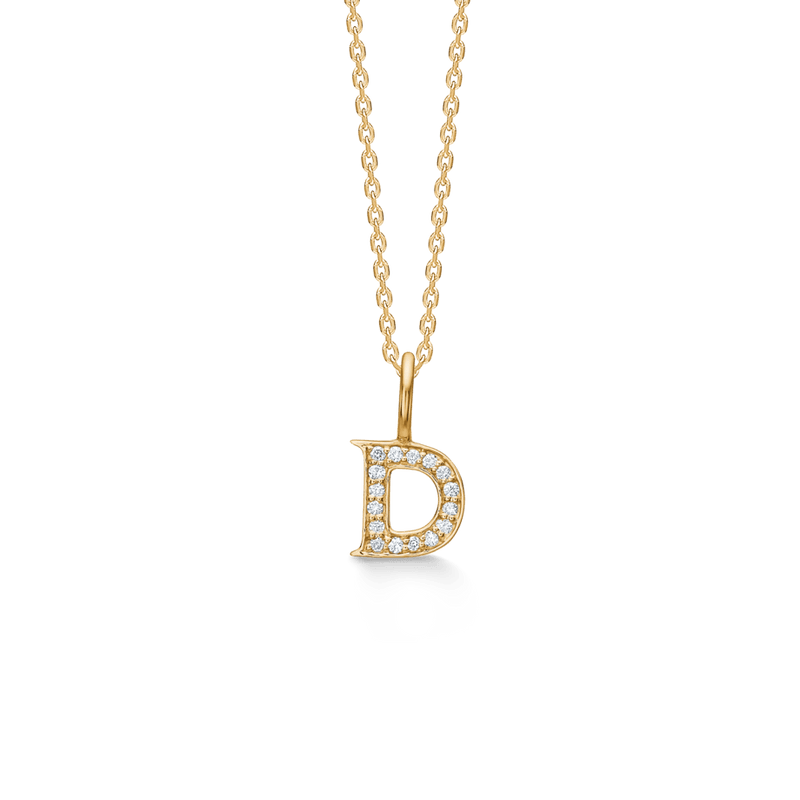 Mads Z Tender Love Bogstavs 14kt Guld Vedhæng m. Diamanter - Vedhæng - 1531100-004