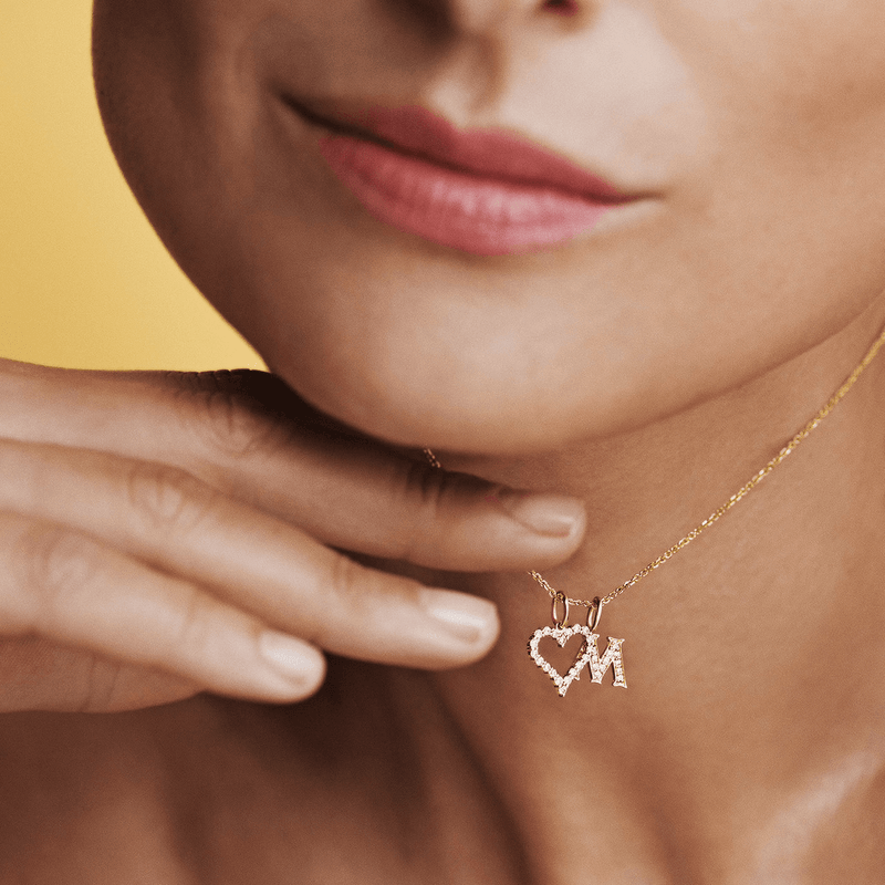 Mads Z Tender Love Bogstavs 14kt Guld Vedhæng m. Diamanter - Vedhæng - 1531100-001